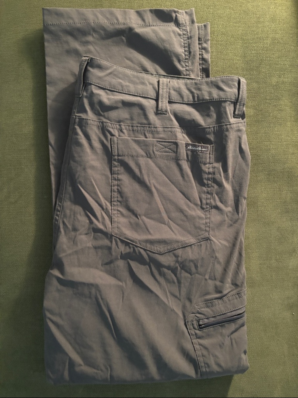Eddie Bauer Men's TRAVEX Cargo Pants in Gray 40x30
